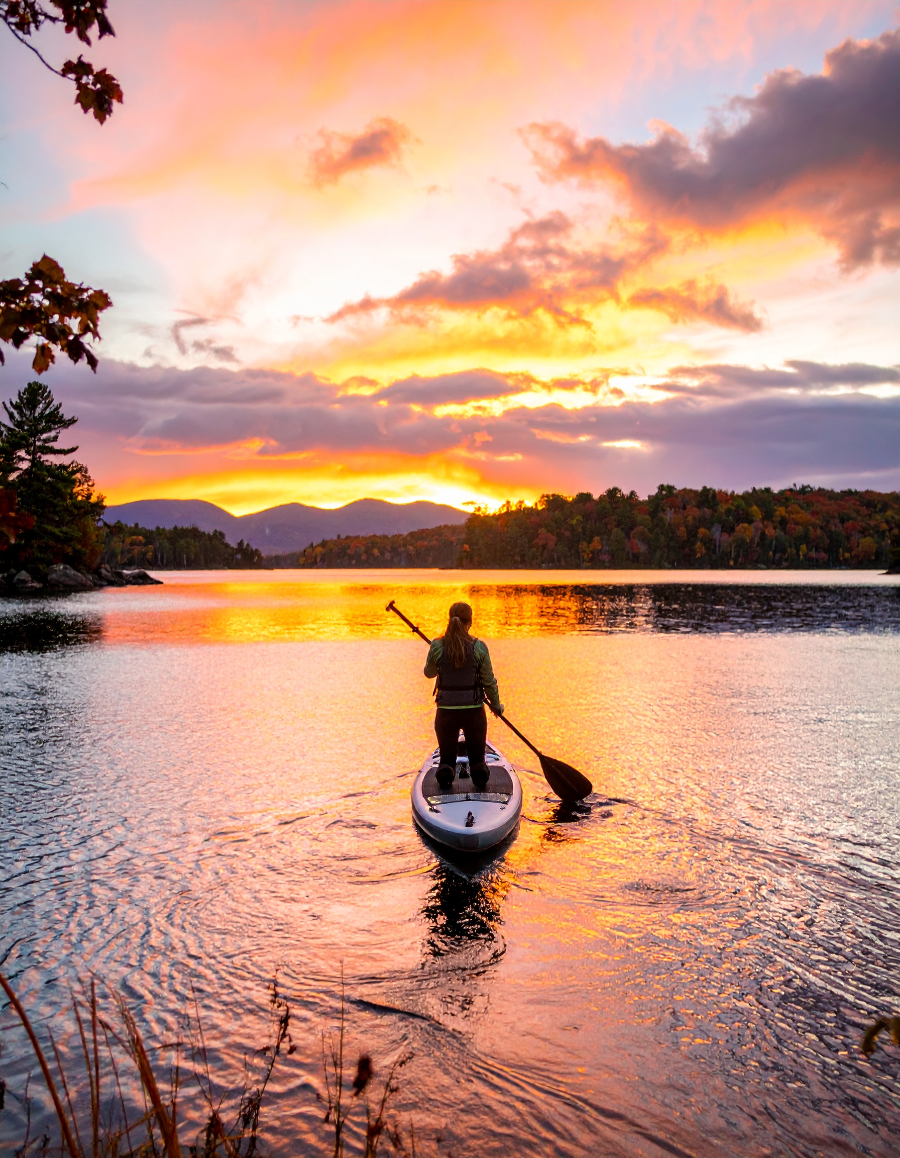 AI generated image used in 'Brant Lake Paddle Tours' website