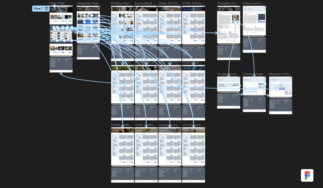 Image of Hi-Fi Wireframes for 'iEnrich' Website