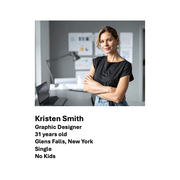 Image of first user persona for 'iEnrich' Website